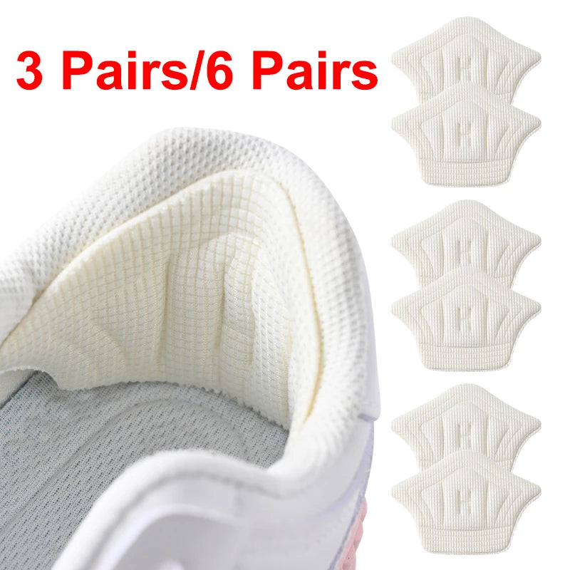 3 pairs/6 pairs Insoles Patch Heel Pads for Sport Shoes Back Sticker Adjustable Size Anti-wear Foot Pad Cushion Insert Insole