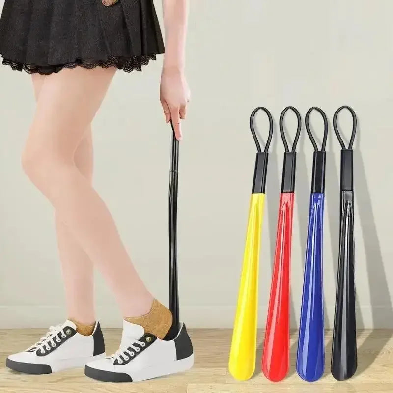 1pc Extra long flexible plastic shoe horn, durable shoe spoon that requires no bending, perfect for pregnant women as a shoe-wearing assistant