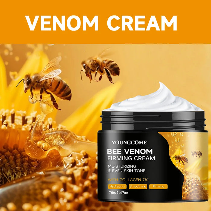 Premium Bee Venom Face and Neck Cream, Collagen Boosting Skin Firming and Lifting, Natural Hydrating Moisturizer, Non-Greasy Gentle Care Improvement